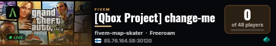 [Qbox Project] change-me live status badge