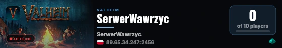 SerwerWawrzyc live status badge