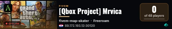 [Qbox Project] Mrvica live status badge