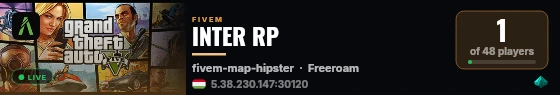 INTER RP live status badge