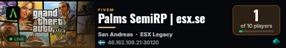 Palms SemiRP | esx.se live status badge