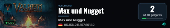 Max und Nugget live status badge