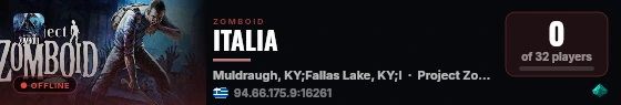 ITALIA live status badge