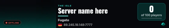 Server name here live status badge