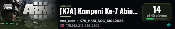 [K7A] Kompeni Ke-7 Abintara - [H&M] SOG live status badge