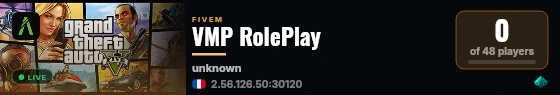 VMP RolePlay live status badge