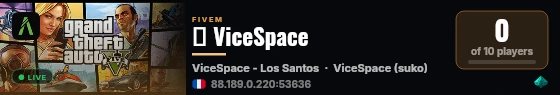 💛 ViceSpace live status badge