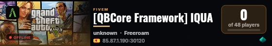 [QBCore Framework] IQUA live status badge