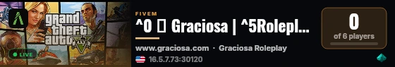 ^0 🔨 Graciosa | ^5Roleplay live status badge
