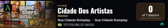 Cidade Dos Artistas live status badge