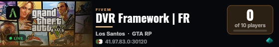 DVR Framework | FR live status badge