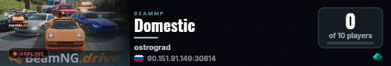 Domestic live status badge