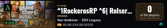 ^1RockerosRP ^6| Rolserio,economía real  live status badge