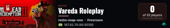 Vareda Roleplay live status badge