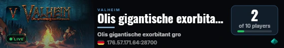 Olis gigantische exorbitant große Fleischwurst live status badge