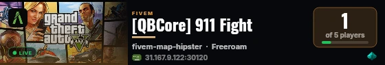 [QBCore] 911 Fight live status badge