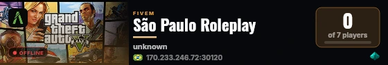 São Paulo Roleplay live status badge