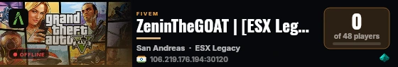 ZeninTheGOAT | [ESX Legacy] live status badge