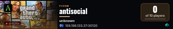 antisocial live status badge