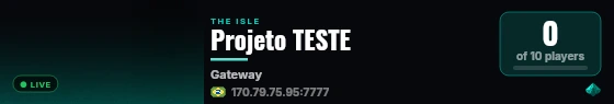 Projeto TESTE live status badge