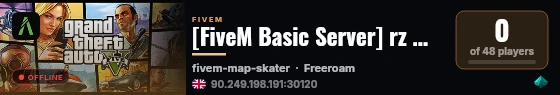 [FiveM Basic Server] rz main live status badge