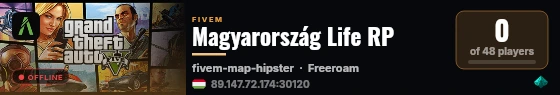 Magyarország Life RP live status badge