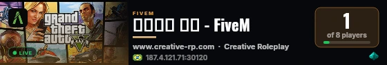 𝓑𝓪𝓼𝓮 ℬ𝒮 - FiveM live status badge