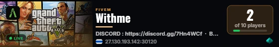 Withme live status badge