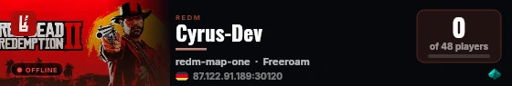Cyrus-Dev live status badge