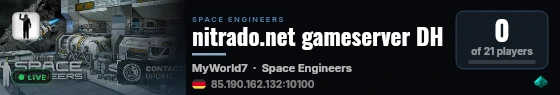 nitrado.net gameserver live status badge