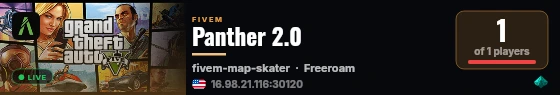 Panther 2.0 live status badge