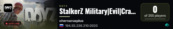 StalkerZ Military|Evil|Crafting live status badge