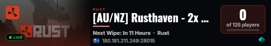 [AU/NZ] Rusthaven - 2x Biweekly live status badge