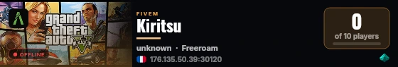 Kiritsu live status badge