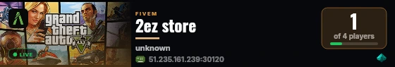2ez store live status badge