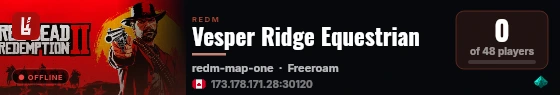 Vesper Ridge Equestrian live status badge