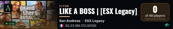 LIKE A BOSS | [ESX Legacy] live status badge