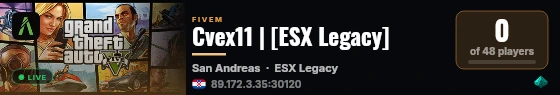 Cvex11 | [ESX Legacy] live status badge