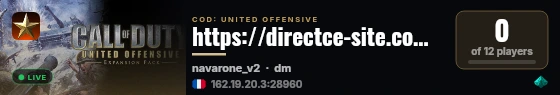 https://directce-site.com/cod live status badge