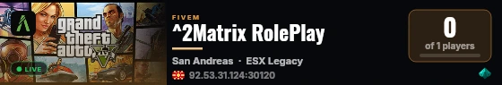^2Matrix RolePlay live status badge
