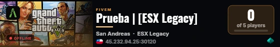 Prueba | [ESX Legacy] live status badge