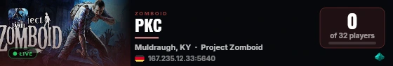 PKC live status badge