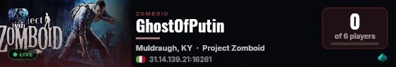 GhostOfPutin live status badge