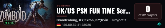 UK/US PSN FUN TIME Server WIPE 09/2006 live status badge