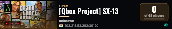 [Qbox Project] SX-13 live status badge