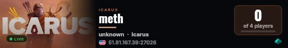 meth live status badge