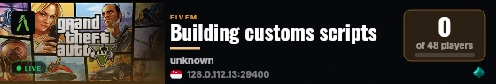 Building customs scripts live status badge