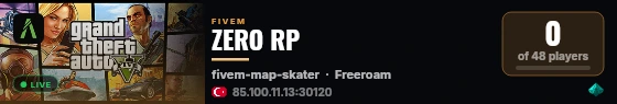 ZERO RP live status badge