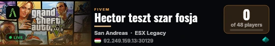 Hector teszt szar fosja live status badge