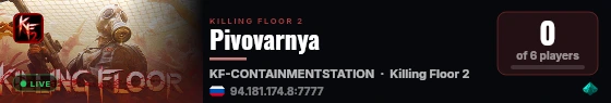 Pivovarnya live status badge